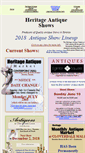 Mobile Screenshot of heritageantiqueshows.com